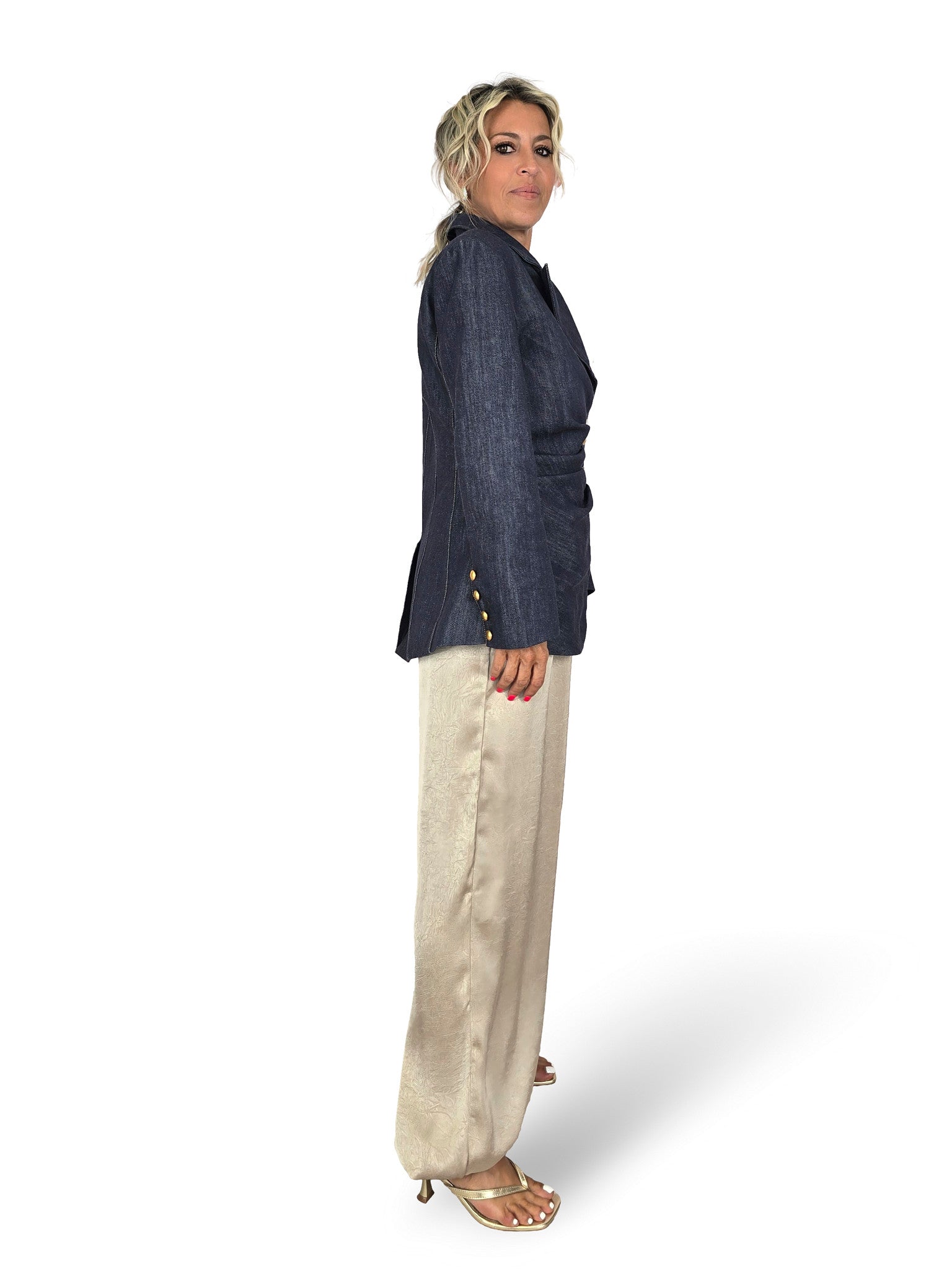 BLAZER DENIM CRUZADA JOT