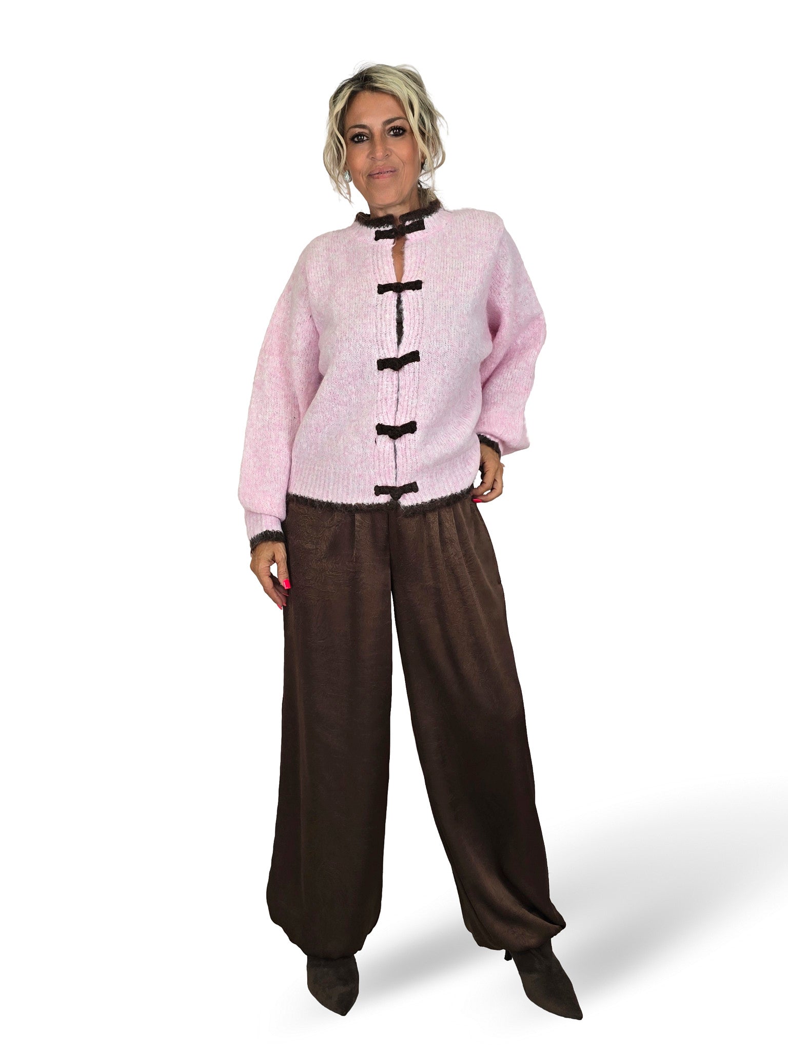 CHAQUETA DE PUNTO ORIENTAL