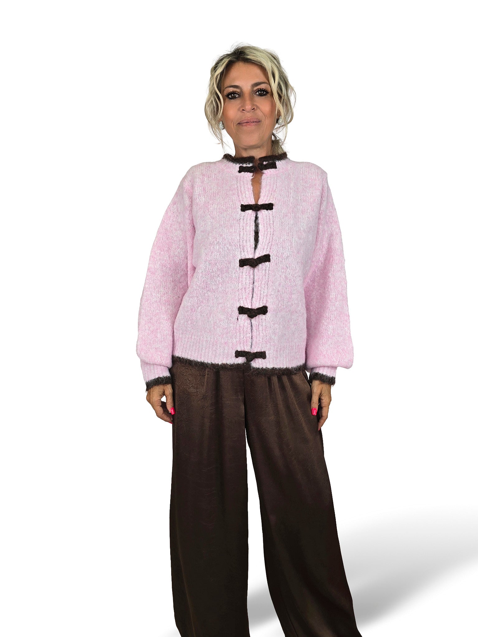 CHAQUETA DE PUNTO ORIENTAL