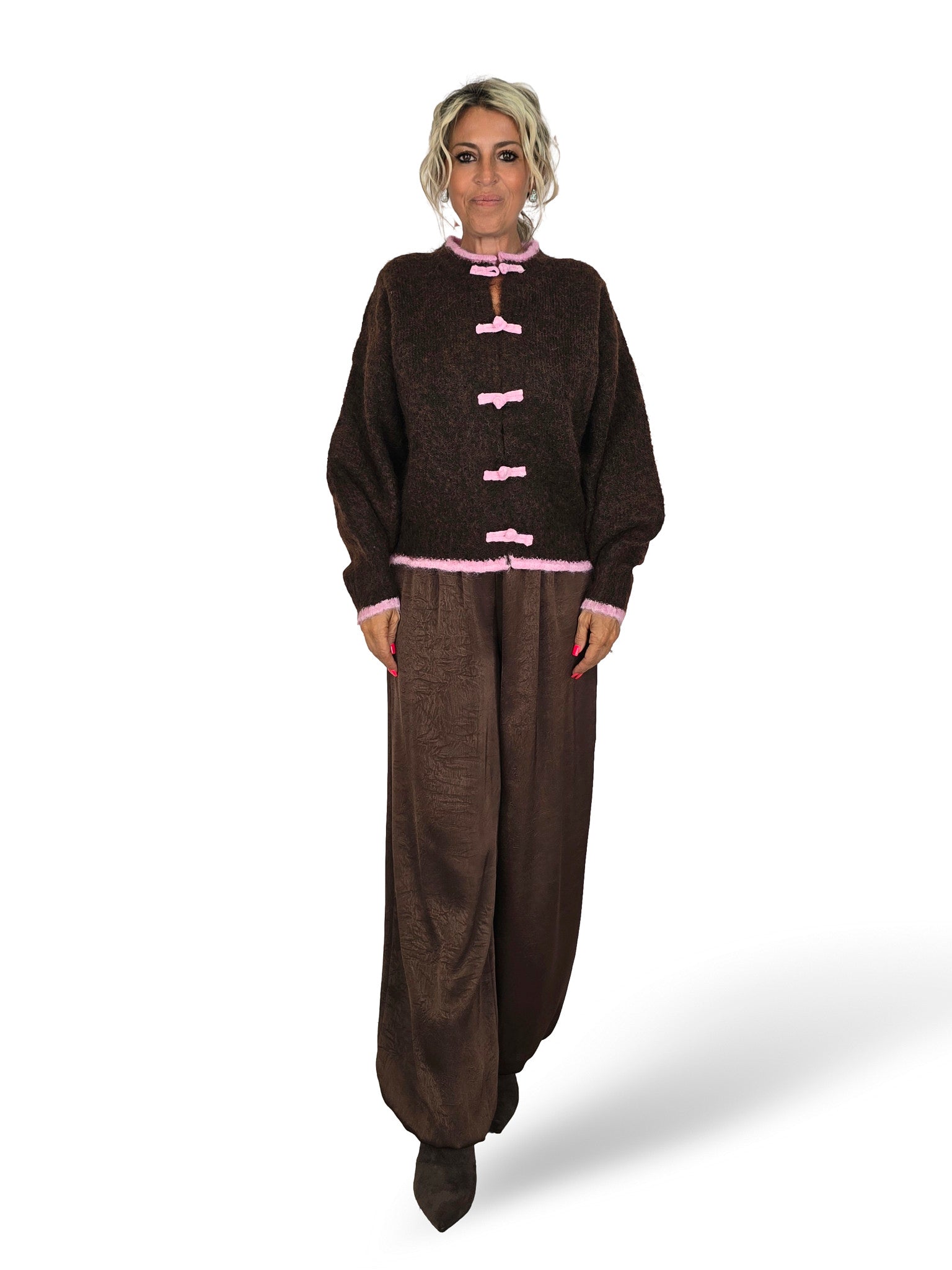 CHAQUETA DE PUNTO ORIENTAL