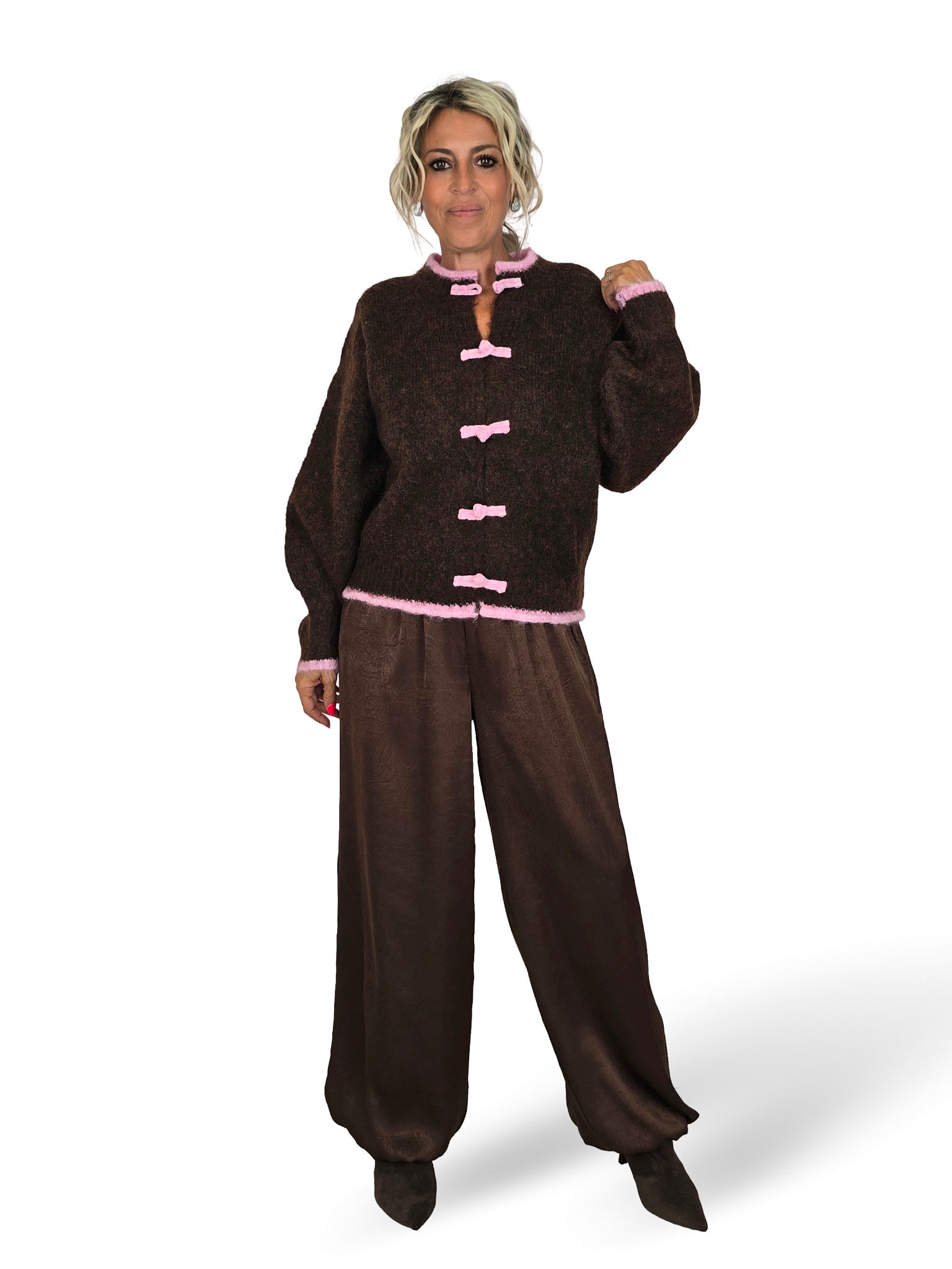 CHAQUETA DE PUNTO ORIENTAL