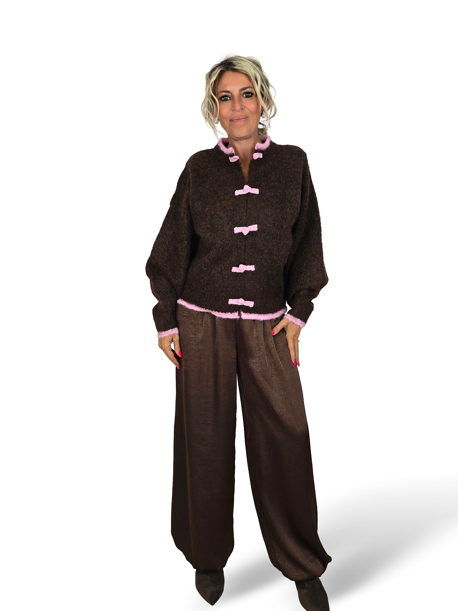 CHAQUETA DE PUNTO ORIENTAL