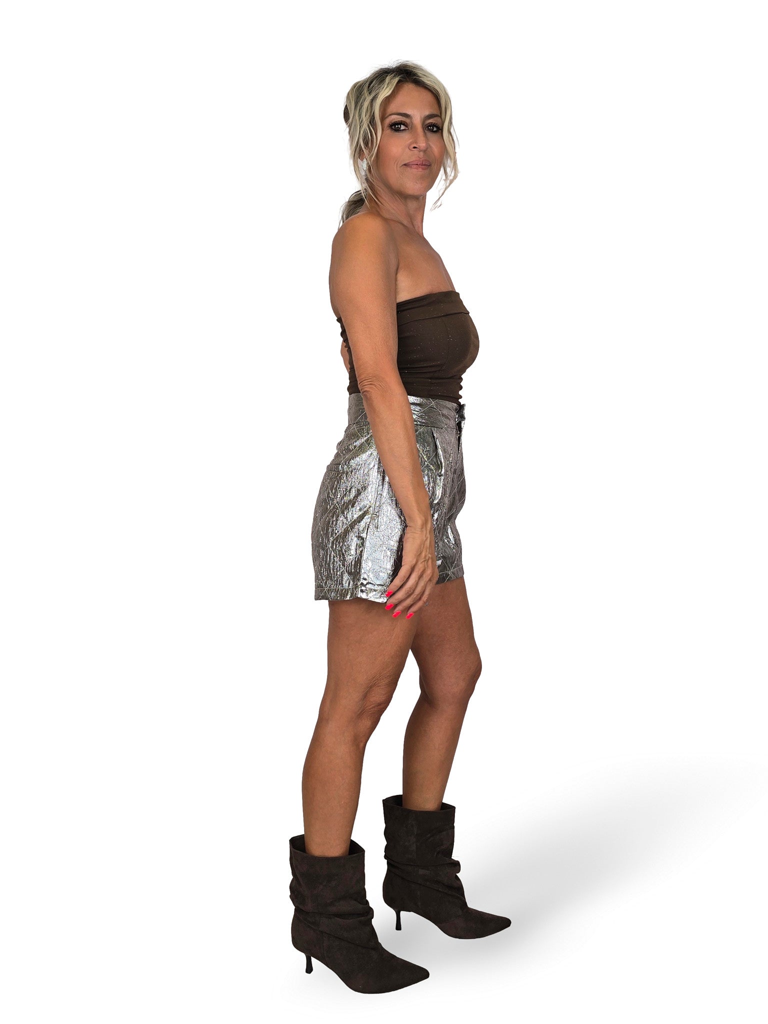 PANTALONCINI METALLICI GIOIELLI