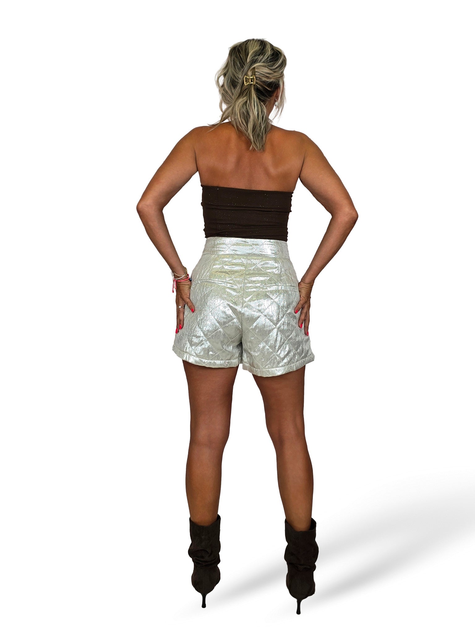 PANTALONCINI METALLICI GIOIELLI