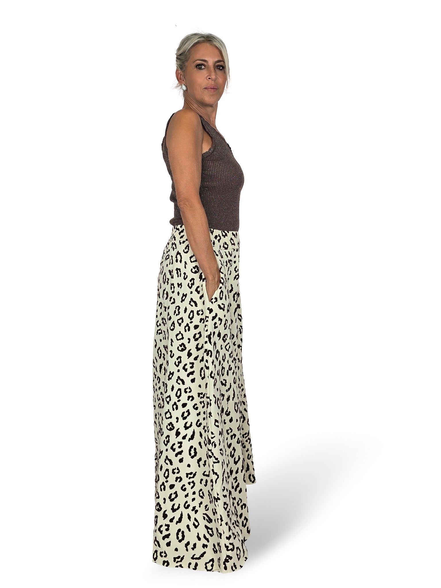 PANTALON PALAZZO ANIMAL PRINT