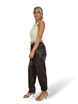 Pantalon fleuri avec lurex