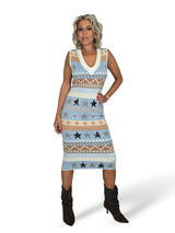 VESTIDO PUNTO ESTRELLAS LENTEJUELAS