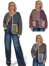 CHAQUETA DE PATCHWORK ACOLCHADA