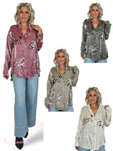 CAMISA METALIZADA FLUIDA