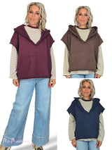SUDADERA OVERSIZE SIN MANGAS