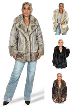 CHAQUETÓN SOLAPA BAJO PELO
