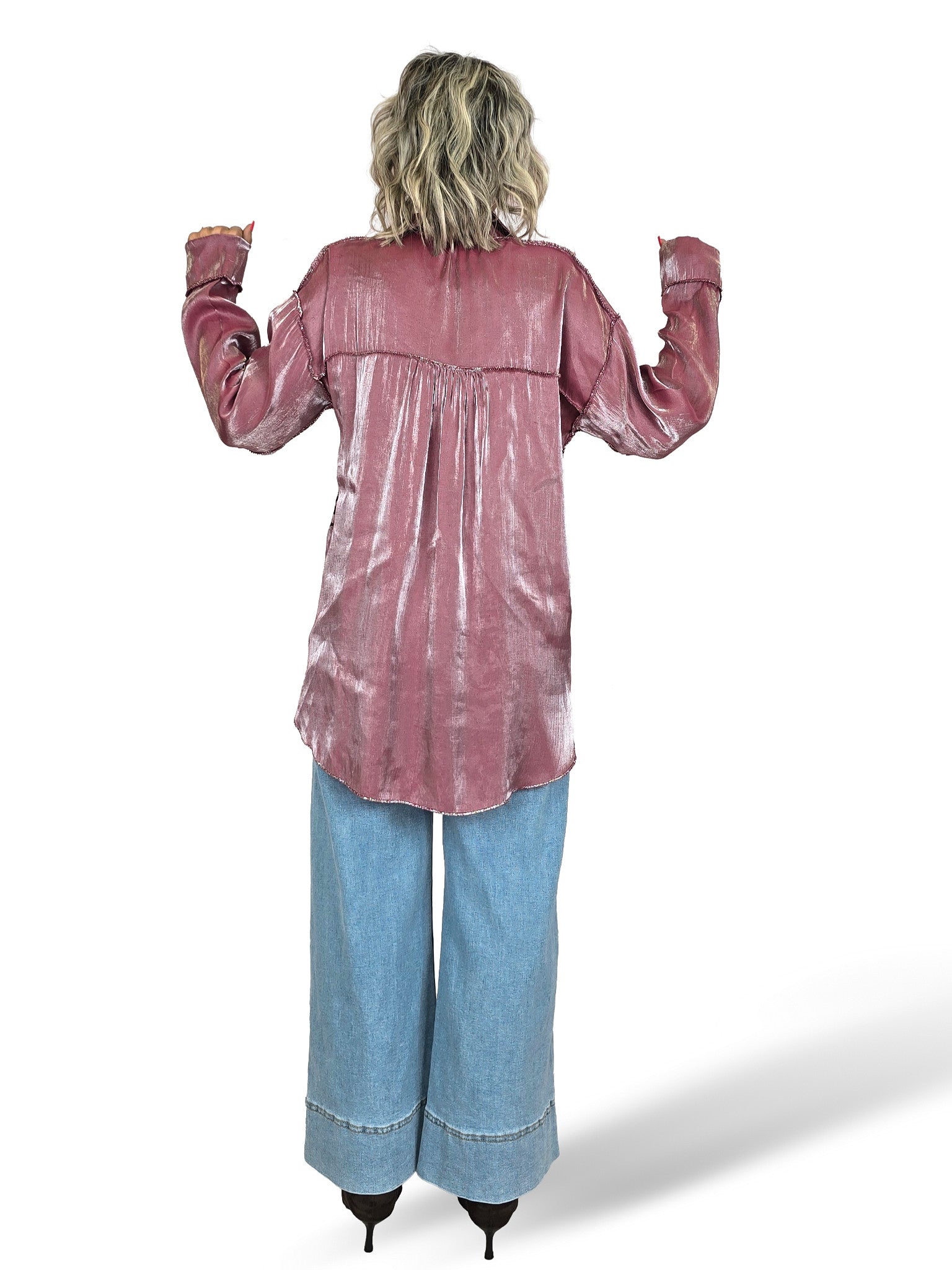 CAMISA METALIZADA FLUIDA