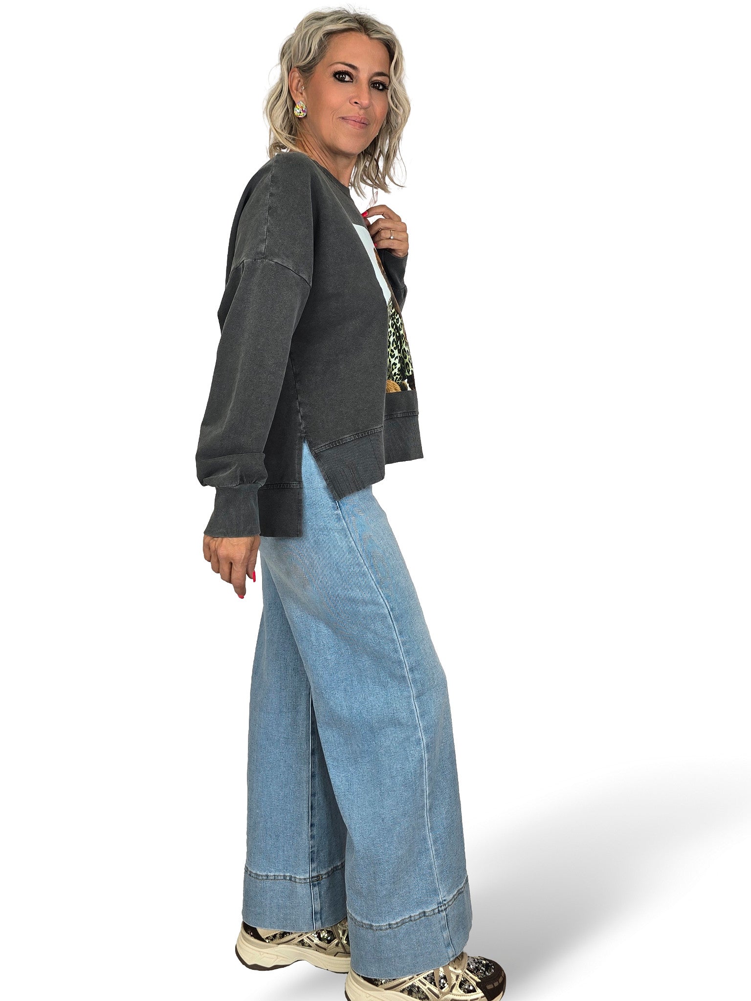 ASYMMETRISCHES WELPEN-SWEATSHIRT