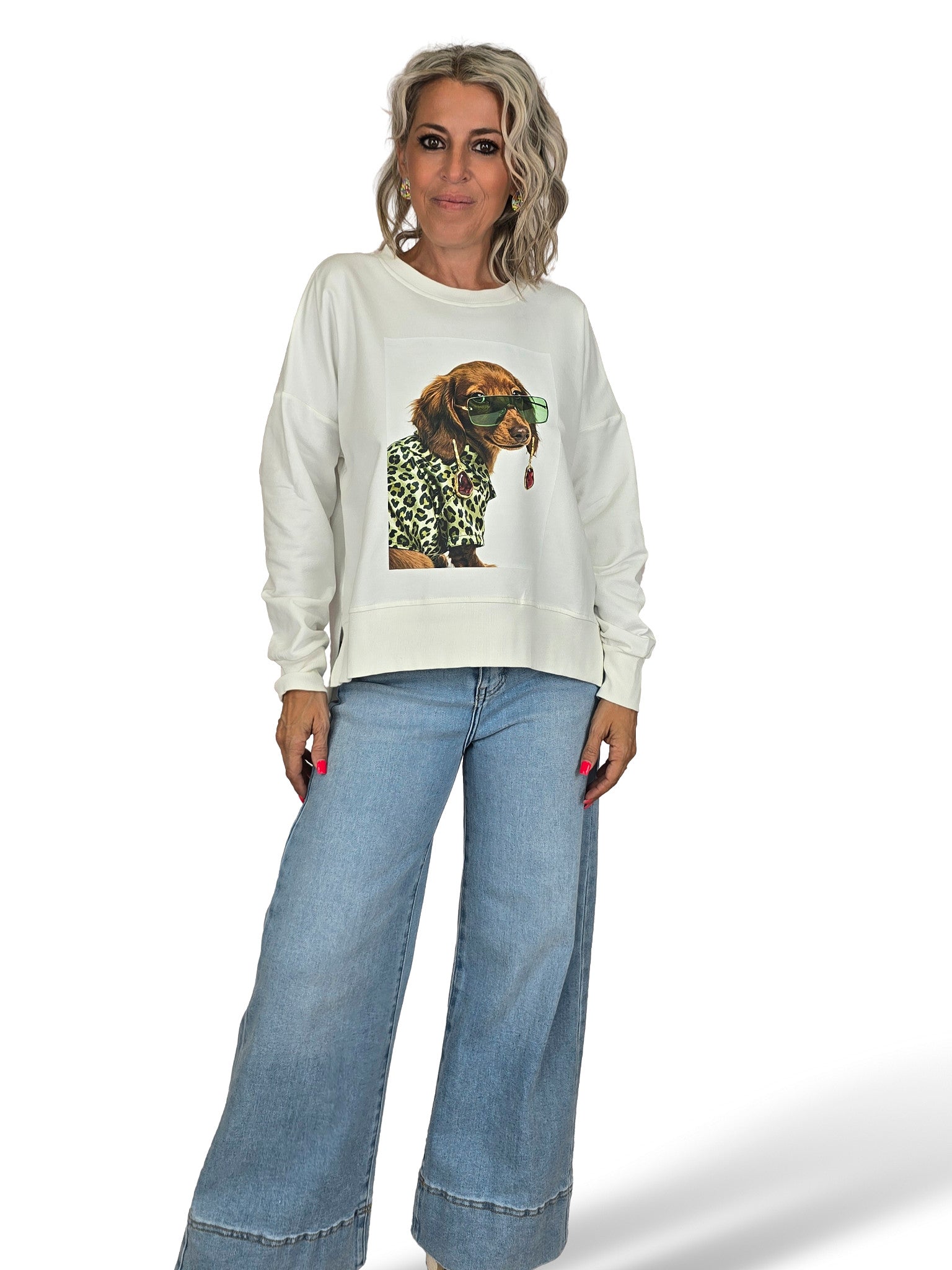 ASYMMETRISCHES WELPEN-SWEATSHIRT