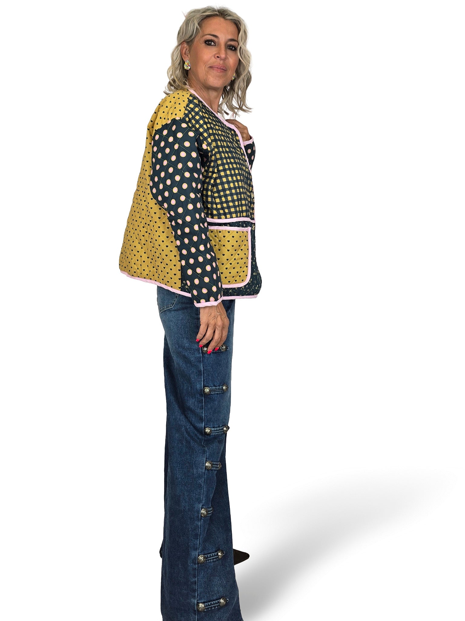 CHAQUETA DE PATCHWORK ACOLCHADA