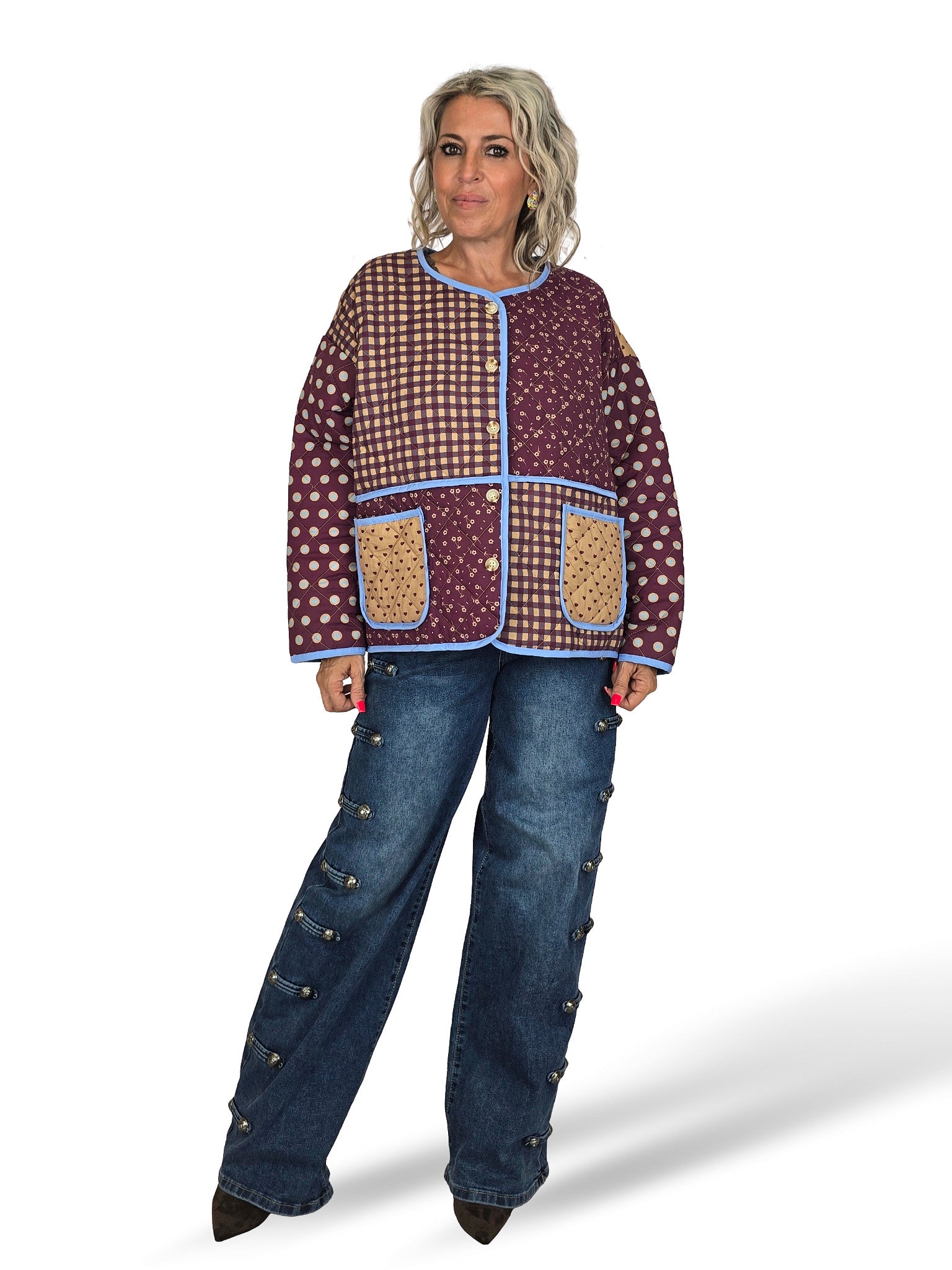 CHAQUETA DE PATCHWORK ACOLCHADA