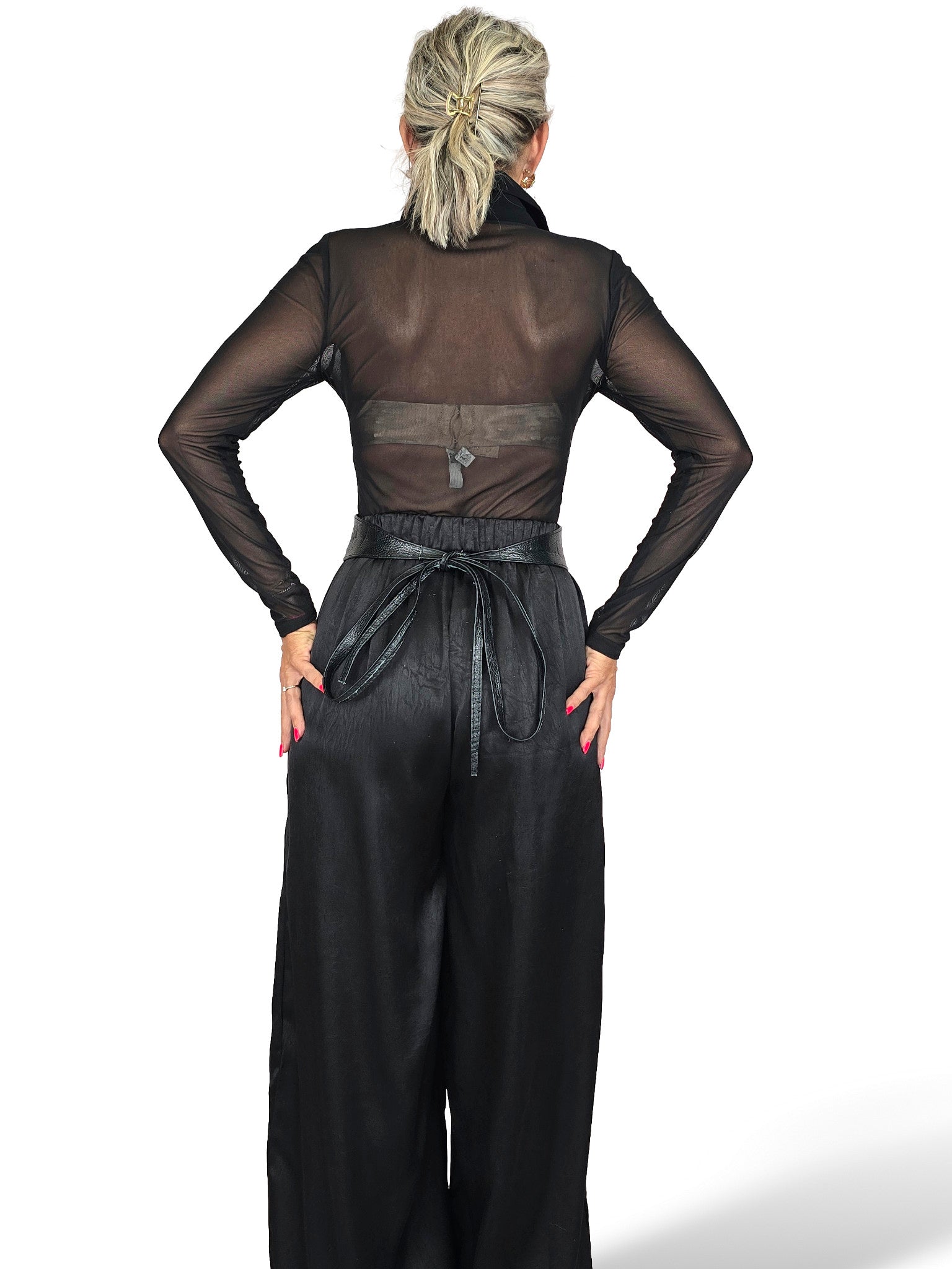 BODY TUL CAMISA LENTEJUELAS