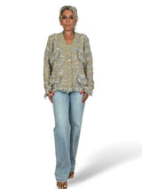 CHAQUETA PUNTO TWEED BOTONES