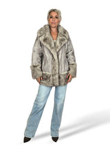 CHAQUETÓN SOLAPA BAJO PELO