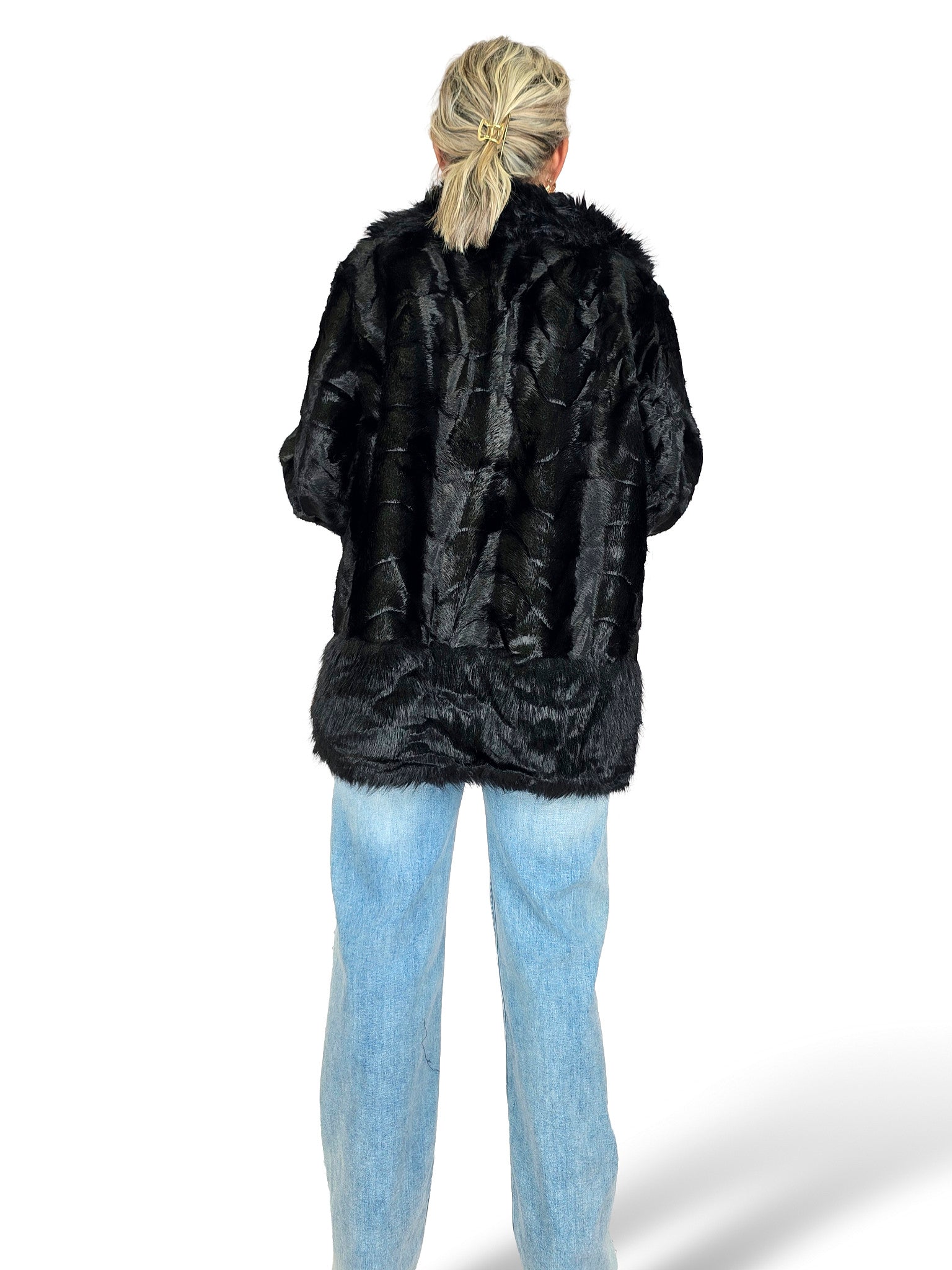 CHAQUETÓN SOLAPA BAJO PELO