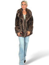 CHAQUETÓN SOLAPA BAJO PELO