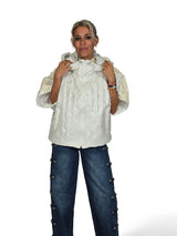 Gepolsterter Kimono von JOT in Metallic-Optik