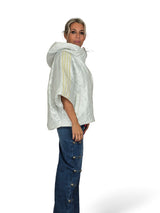 Gepolsterter Kimono von JOT in Metallic-Optik