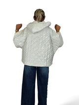 Gepolsterter Kimono von JOT in Metallic-Optik