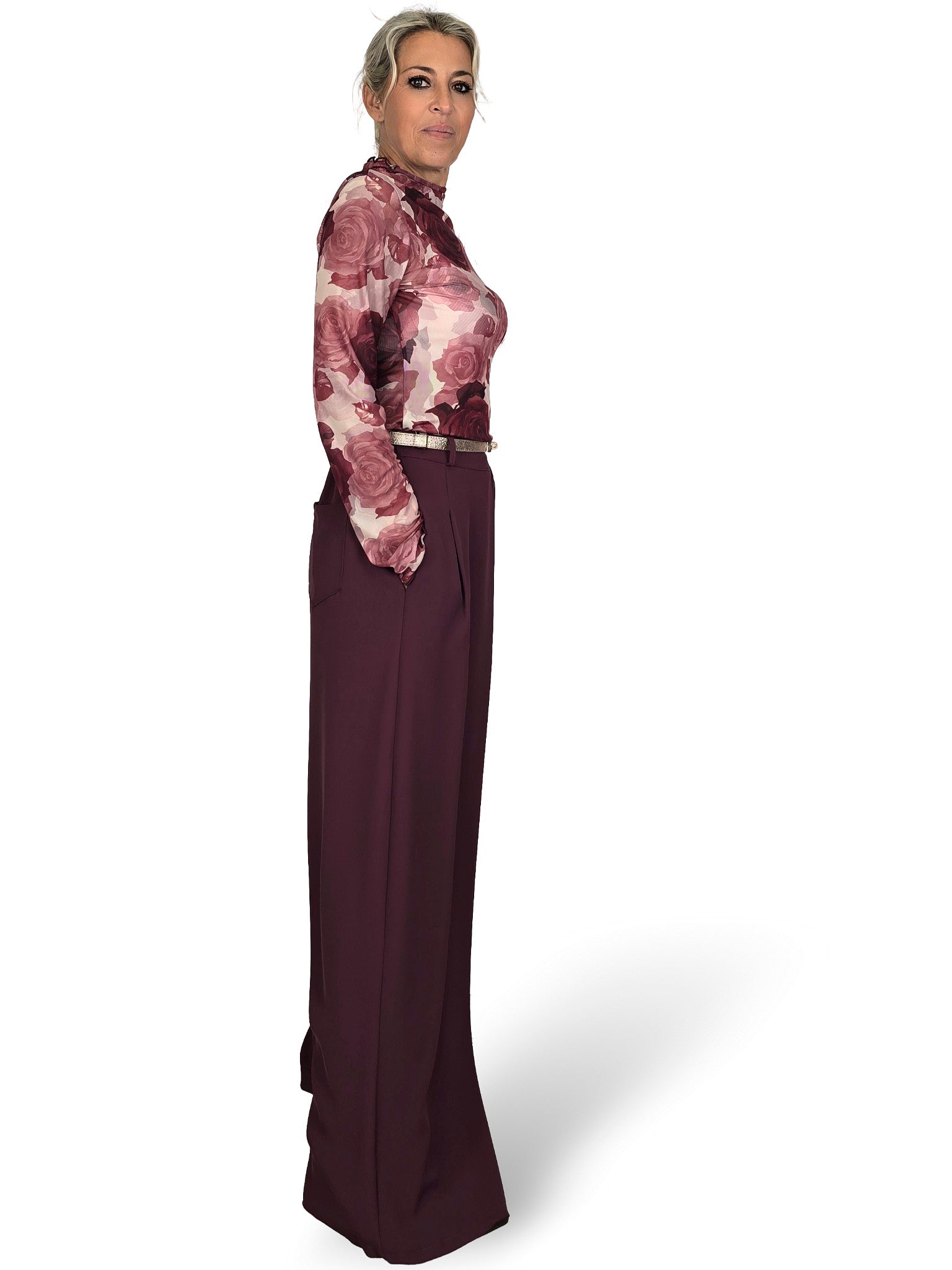 PANTALONE FLUIDO A PALAZZO CON FIOCCO