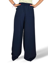 PANTALONE FLUIDO A PALAZZO CON FIOCCO