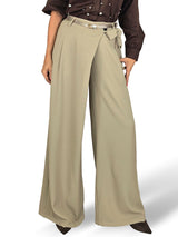 PANTALONE FLUIDO A PALAZZO CON FIOCCO