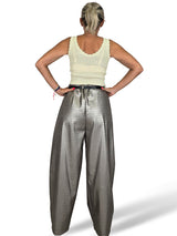 COMPLETO IN ECOPELLE EFFETTO COCCODRILLO CON GIACCA E PANTALONI CON CAPPUCCIO