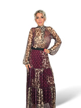CONJUNTO TUL LUNARES ANIMAL PRINT