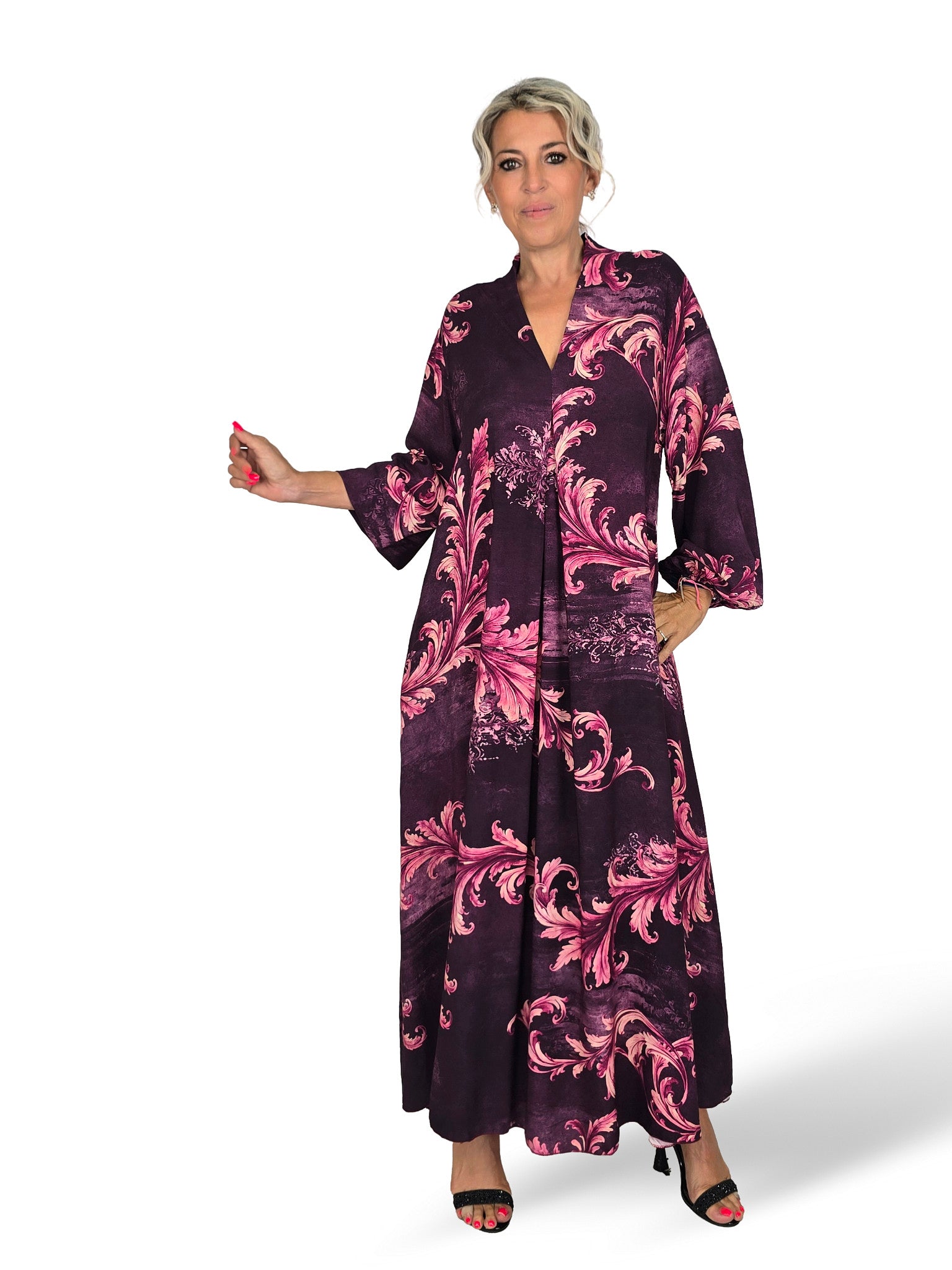 VESTIDO ESTAMPADO PINZA JOT