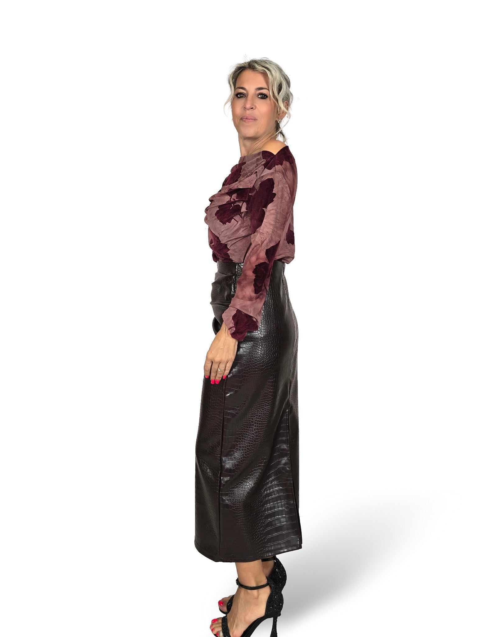 HAUT EN TULLE FLEURI