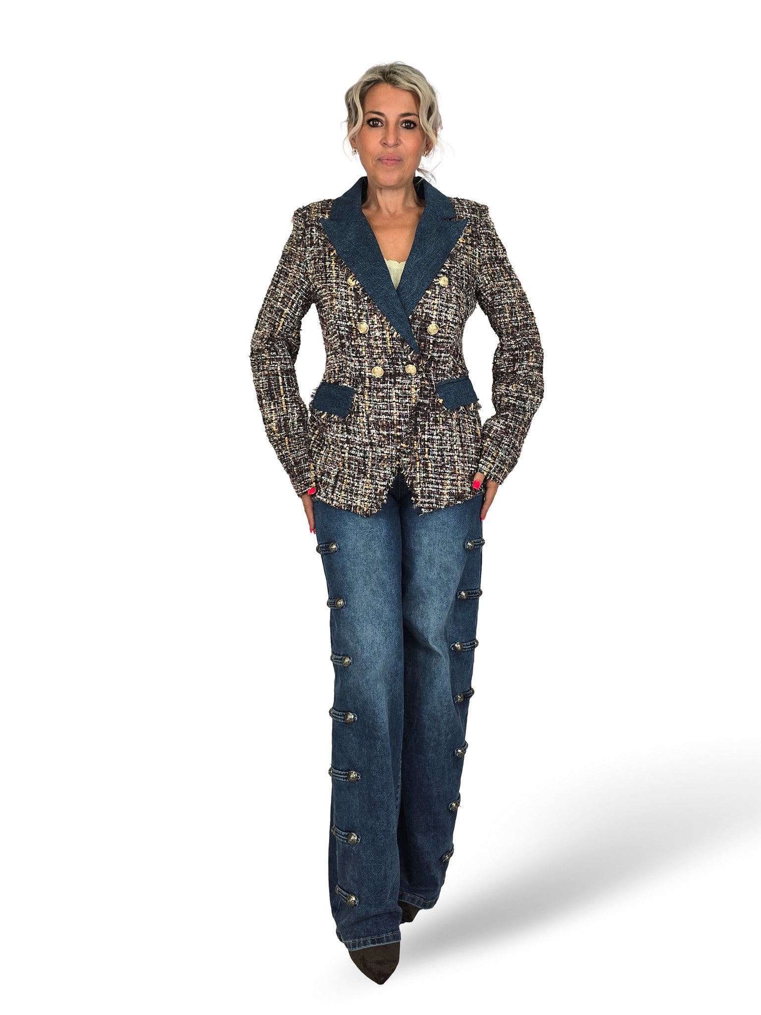 BLAZER TWEED DENIM JOT