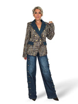 BLAZER TWEED DENIM JOT