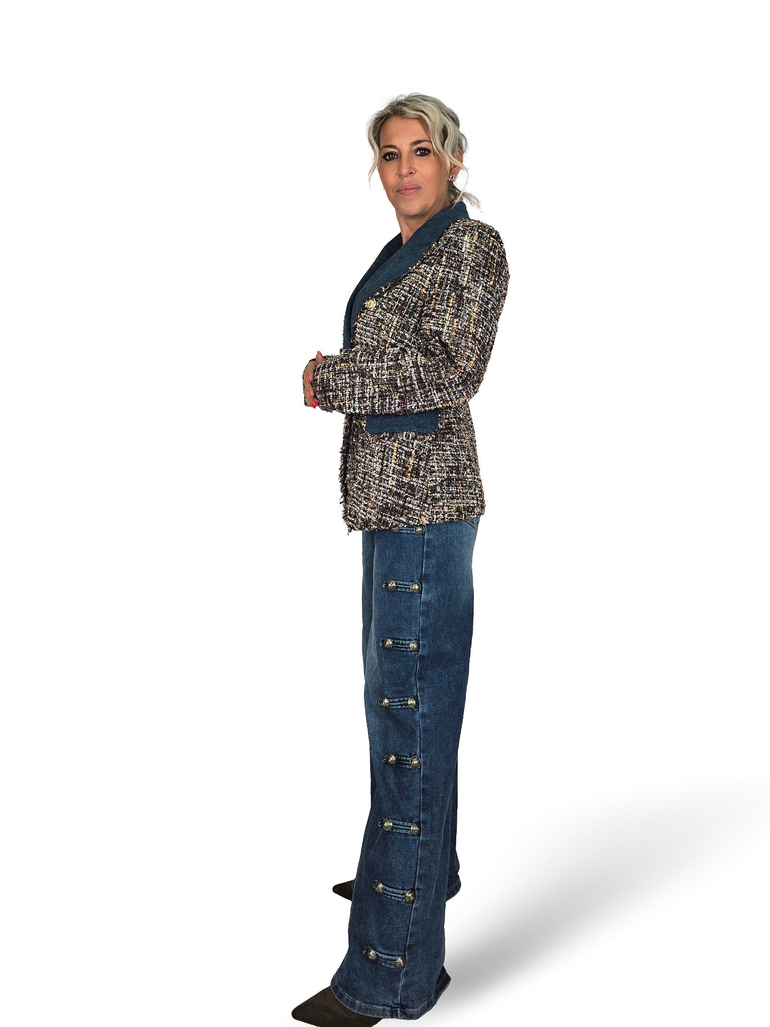 BLAZER TWEED DENIM JOT