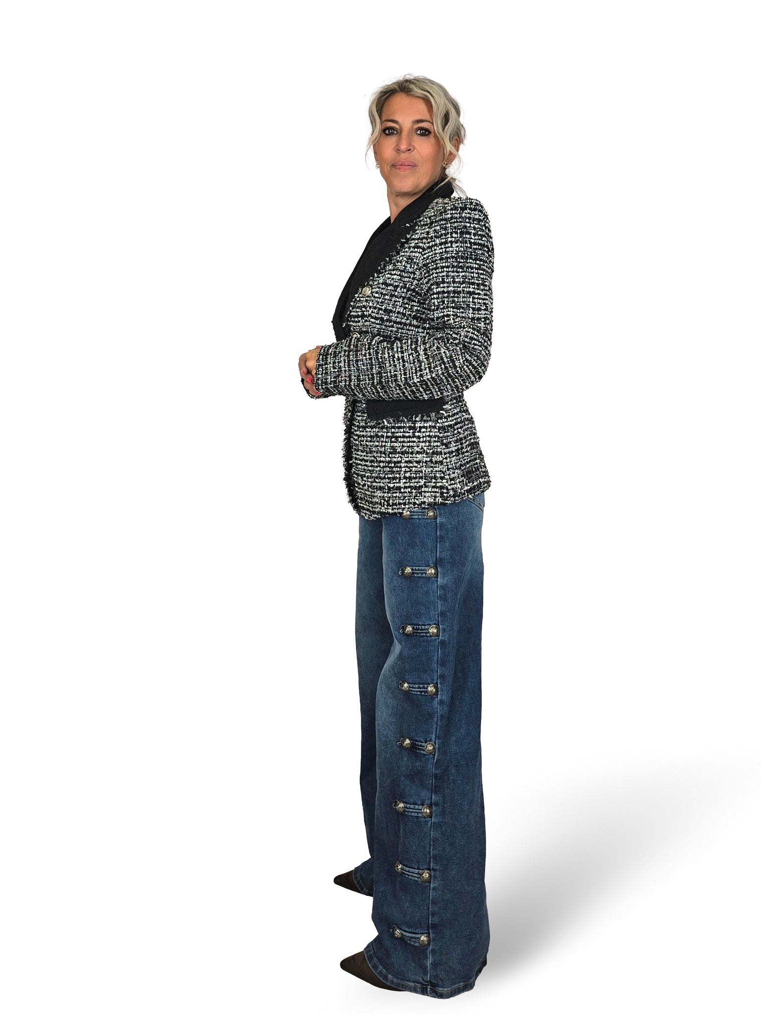 BLAZER TWEED DENIM JOT
