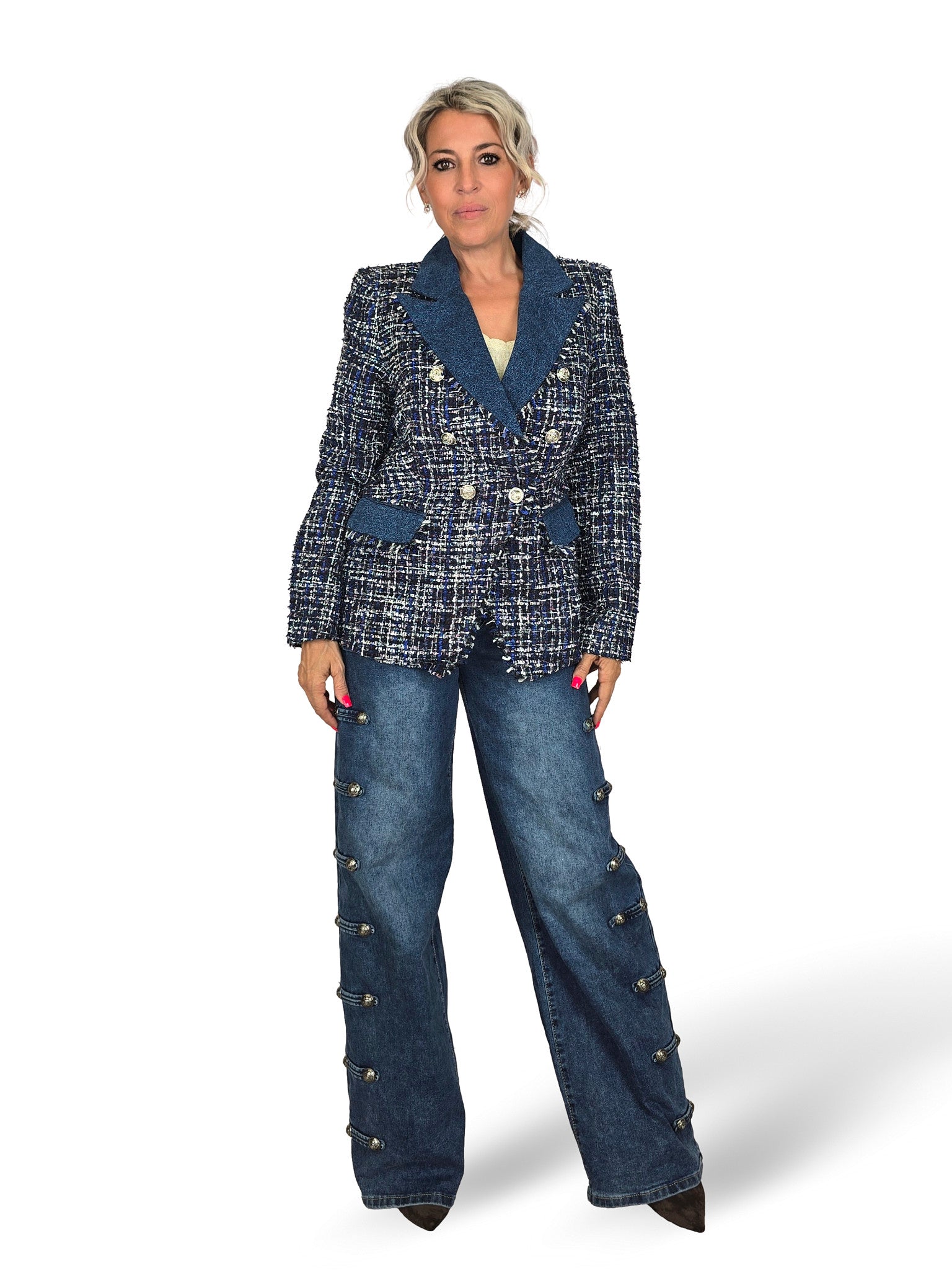 BLAZER TWEED DENIM JOT