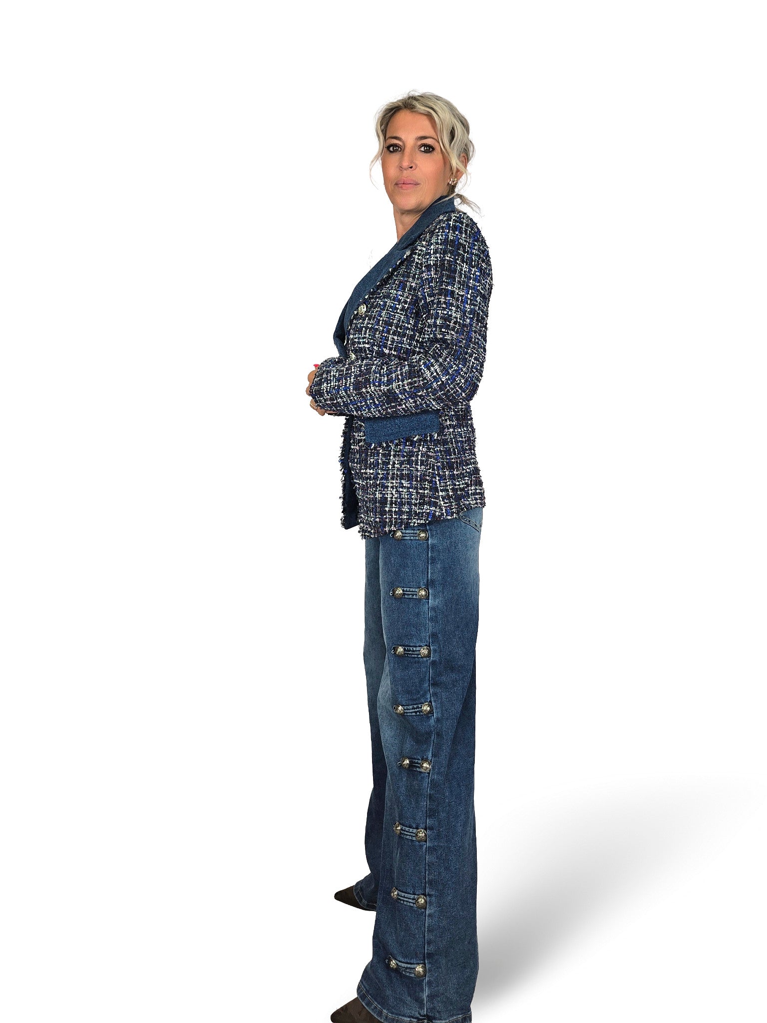 BLAZER TWEED DENIM JOT