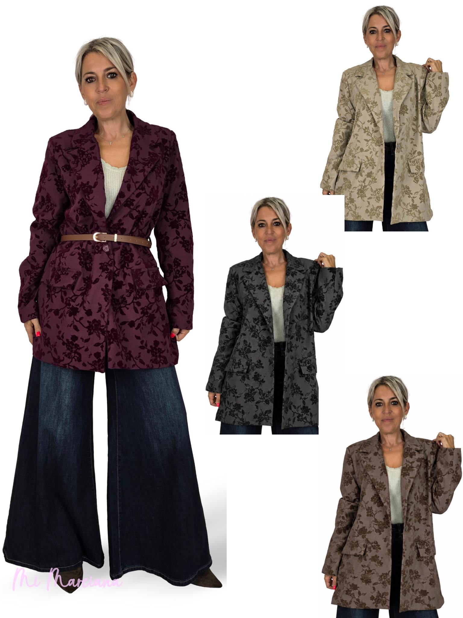 BLAZER FLOCKÉ EN VELOURS