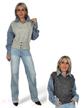 JERSEY COMBINADO DENIM