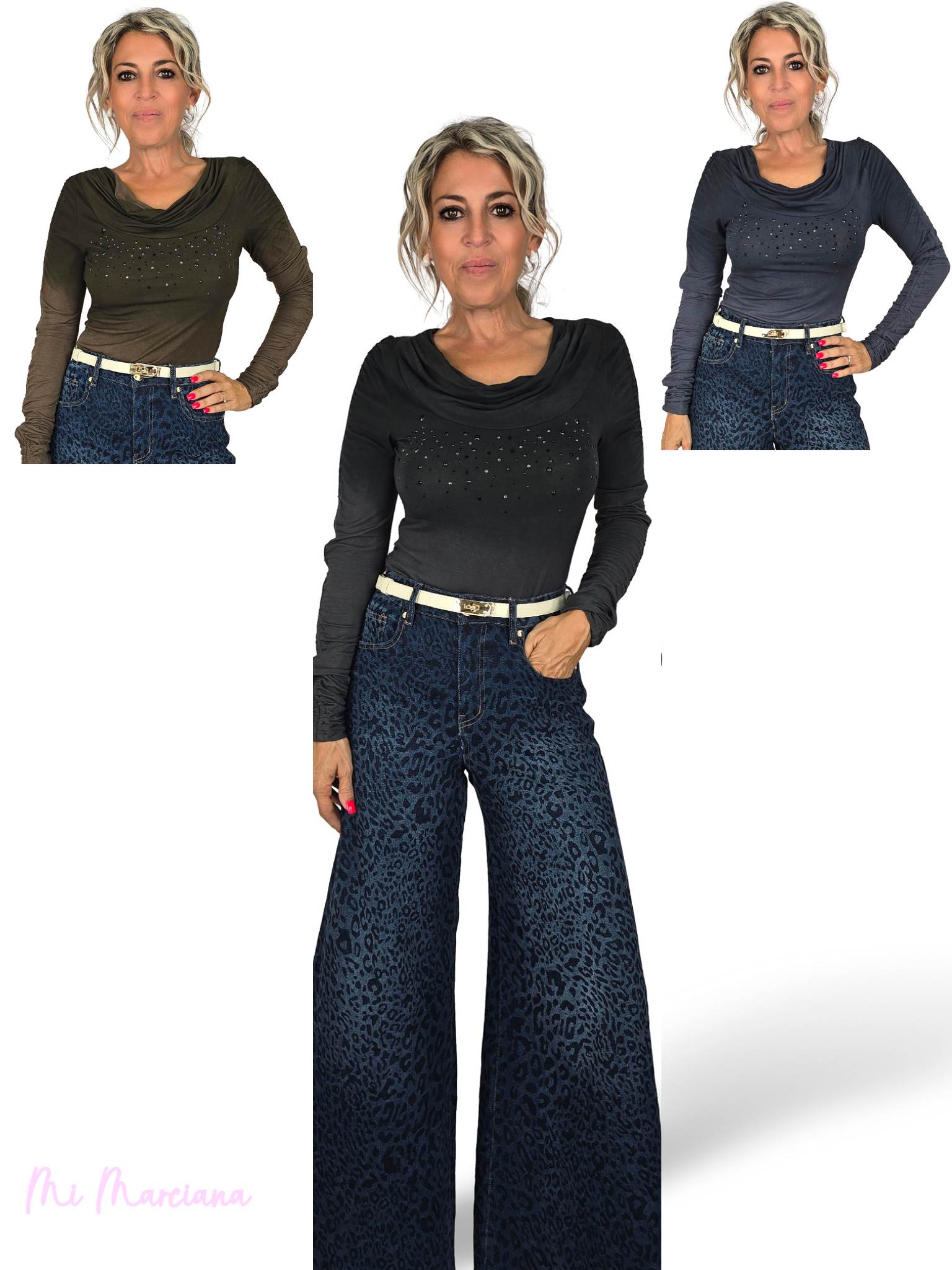 CAMISETA TACHUELAS BRILLOS JOT