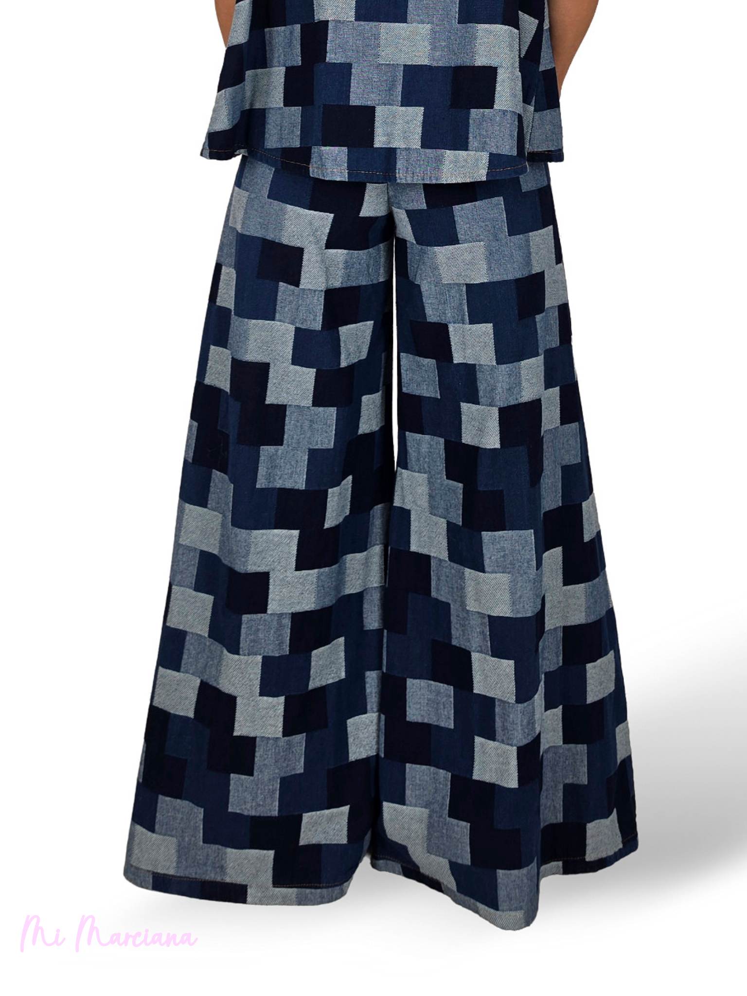 JEANS PALAZZO CUADROS JOT