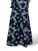 JEANS PALAZZO CUADROS JOT