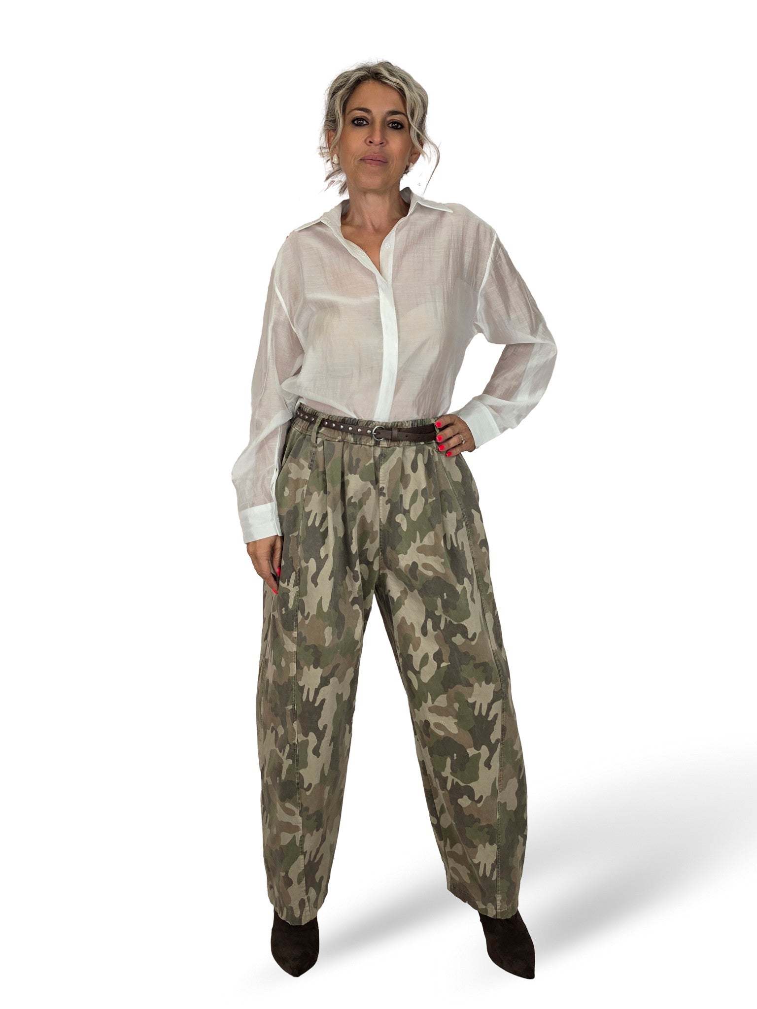 JEANS BALÃO CAMUFLADO