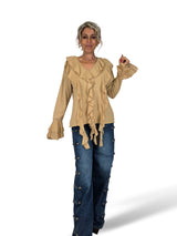 CAMISETA VOLANTES ESCOTE PICO JOT