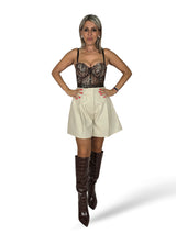 CORSET TUL ANIMAL PRINT