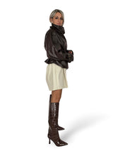 CHAQUETA POLIPIEL TRENZADA JOT